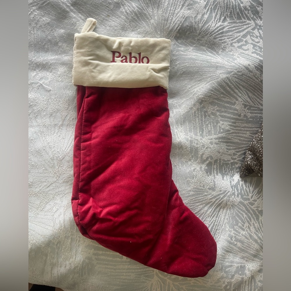 Pottery barn classic stocking “Pablo”